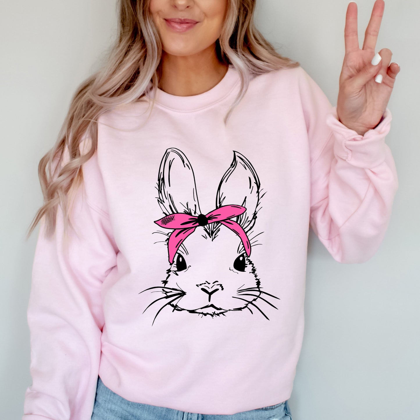 Bunny With Bandana | Sweatshirt