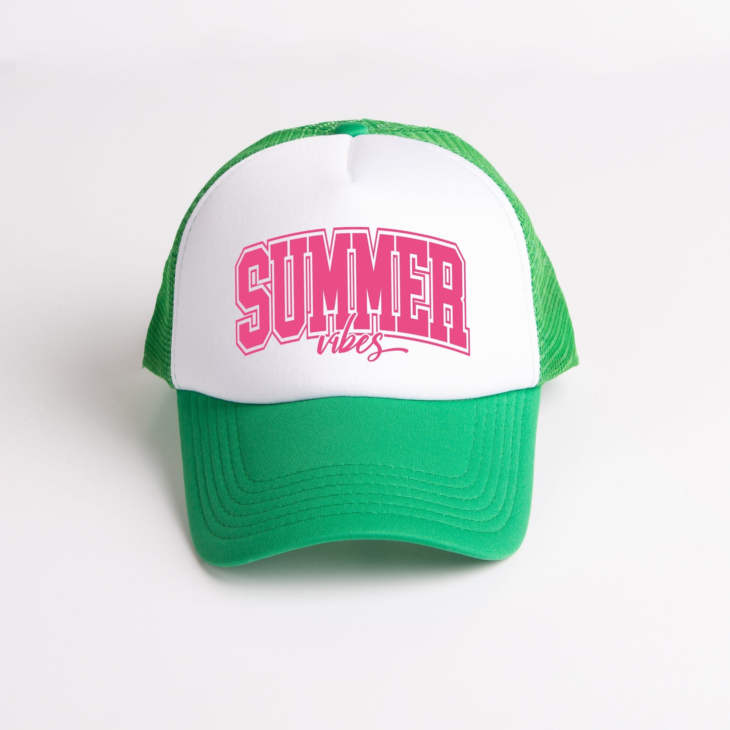 Varsity Summer Vibes Cursive | Foam Trucker Hat