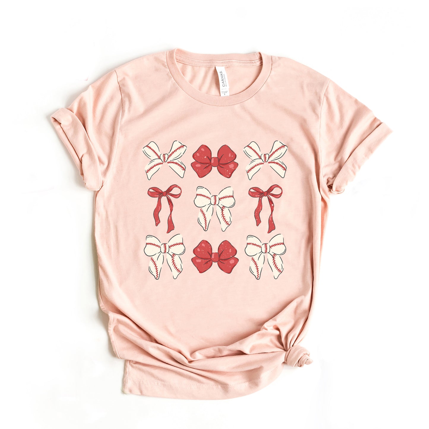 Coquette Baseball Bow Chart | Short Sleeve Graphic Tee