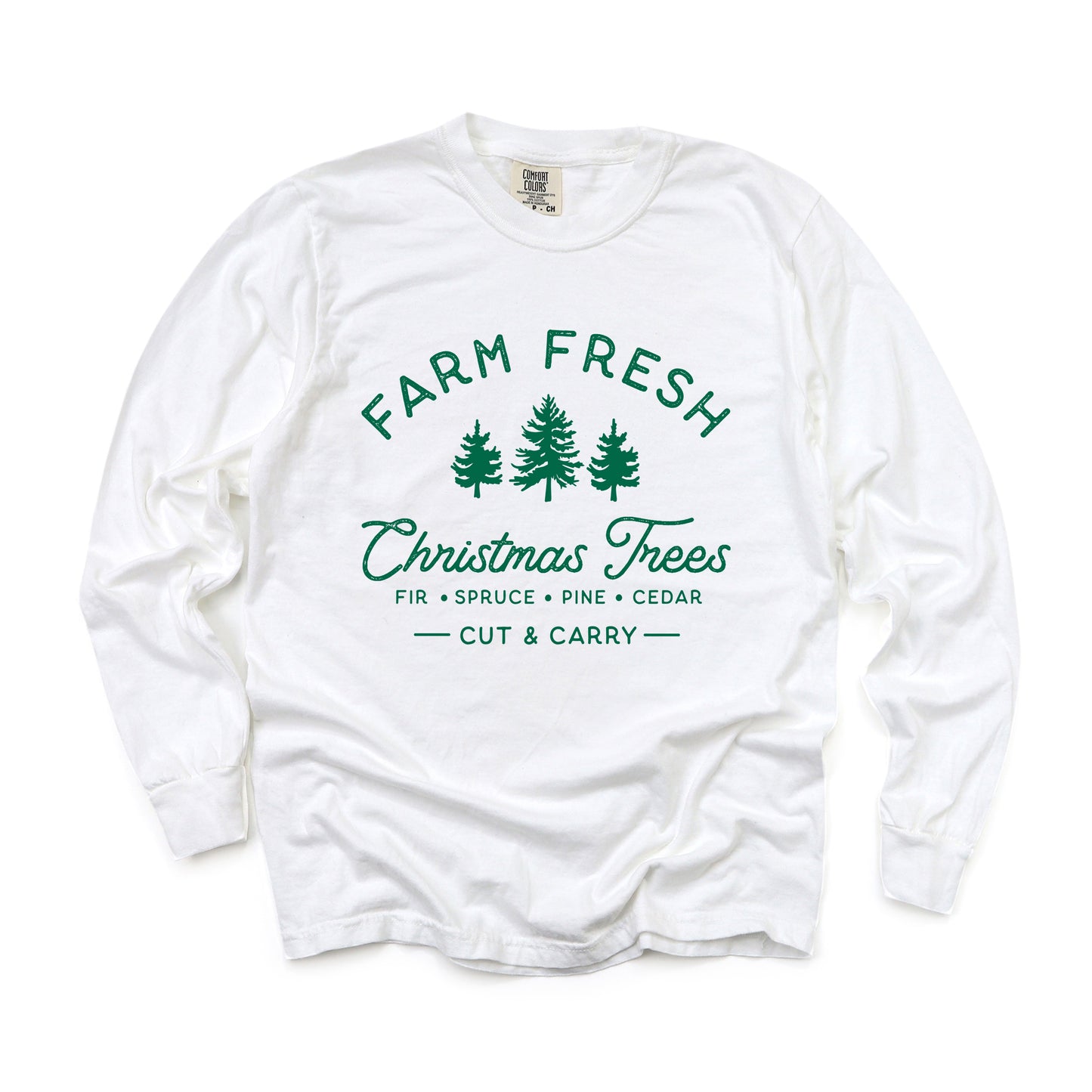 Farm Fresh Christmas Trees | Garment Dyed Long Sleeve