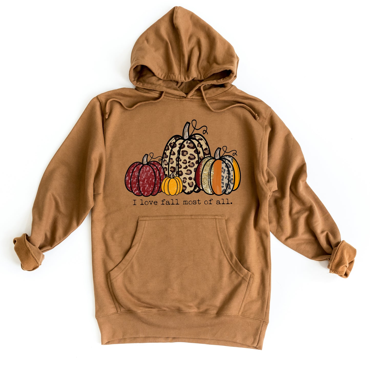 I Love Fall Most of All Pumpkins | Hoodie