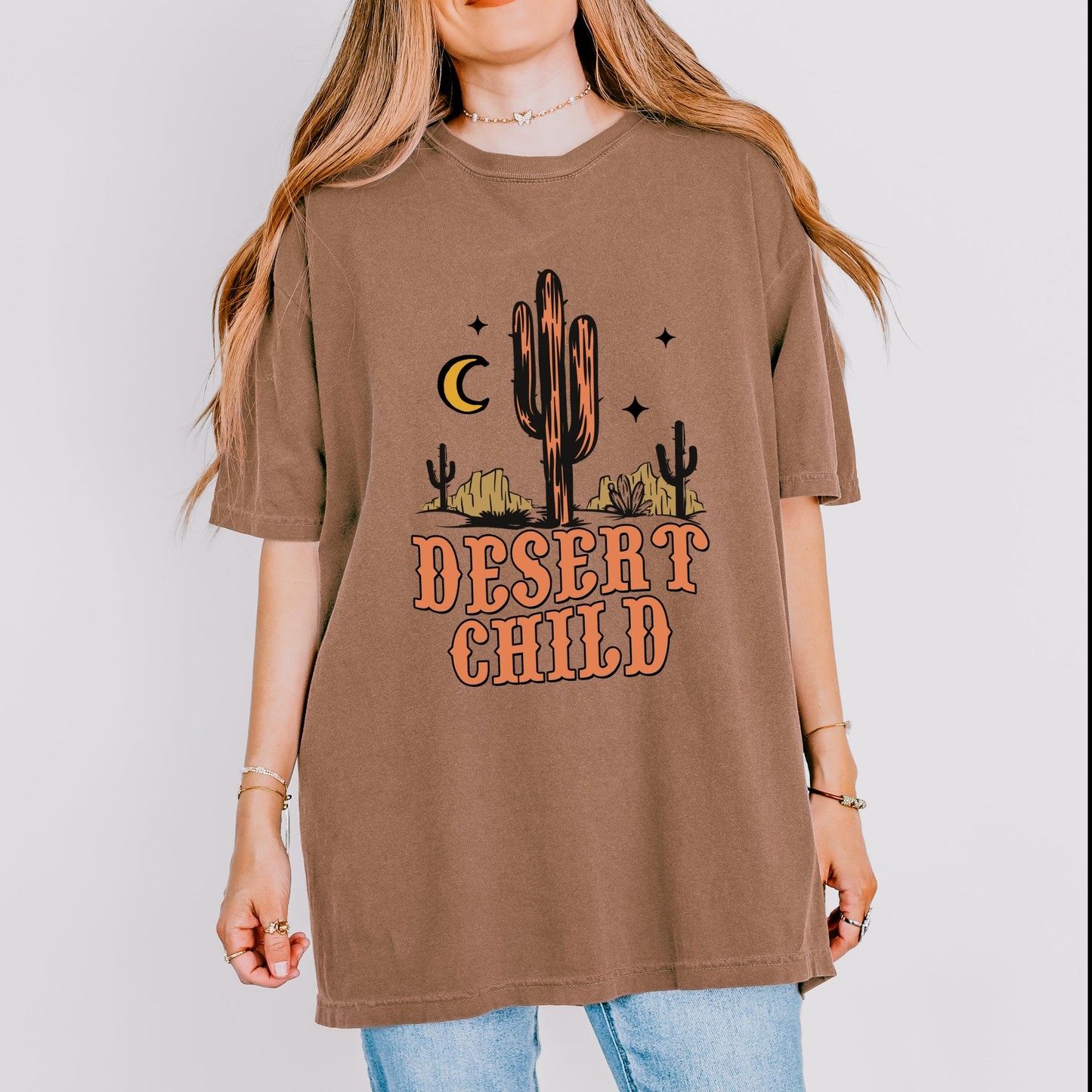 Desert Child - Women's Garment Dyed Graphic T-Shirt