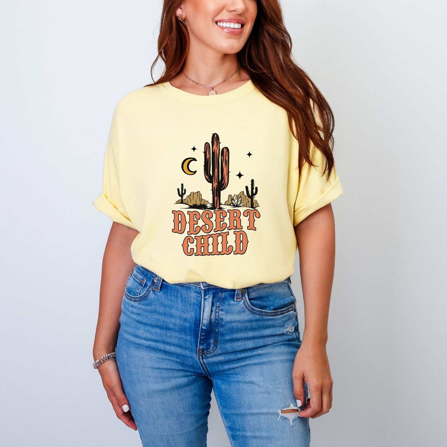 Desert Child - Women's Garment Dyed Graphic T-Shirt