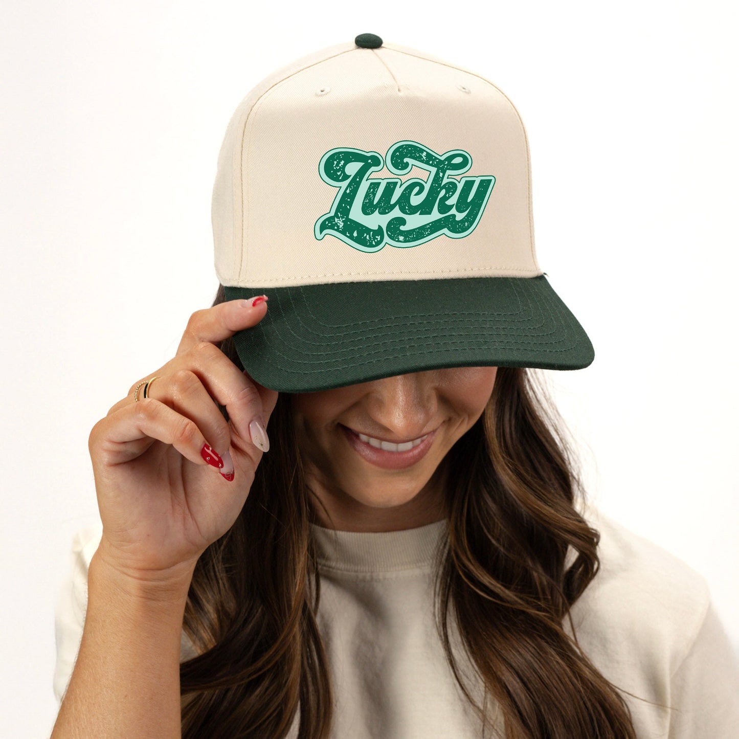 Lucky Retro Rough | Canvas Trucker Hat