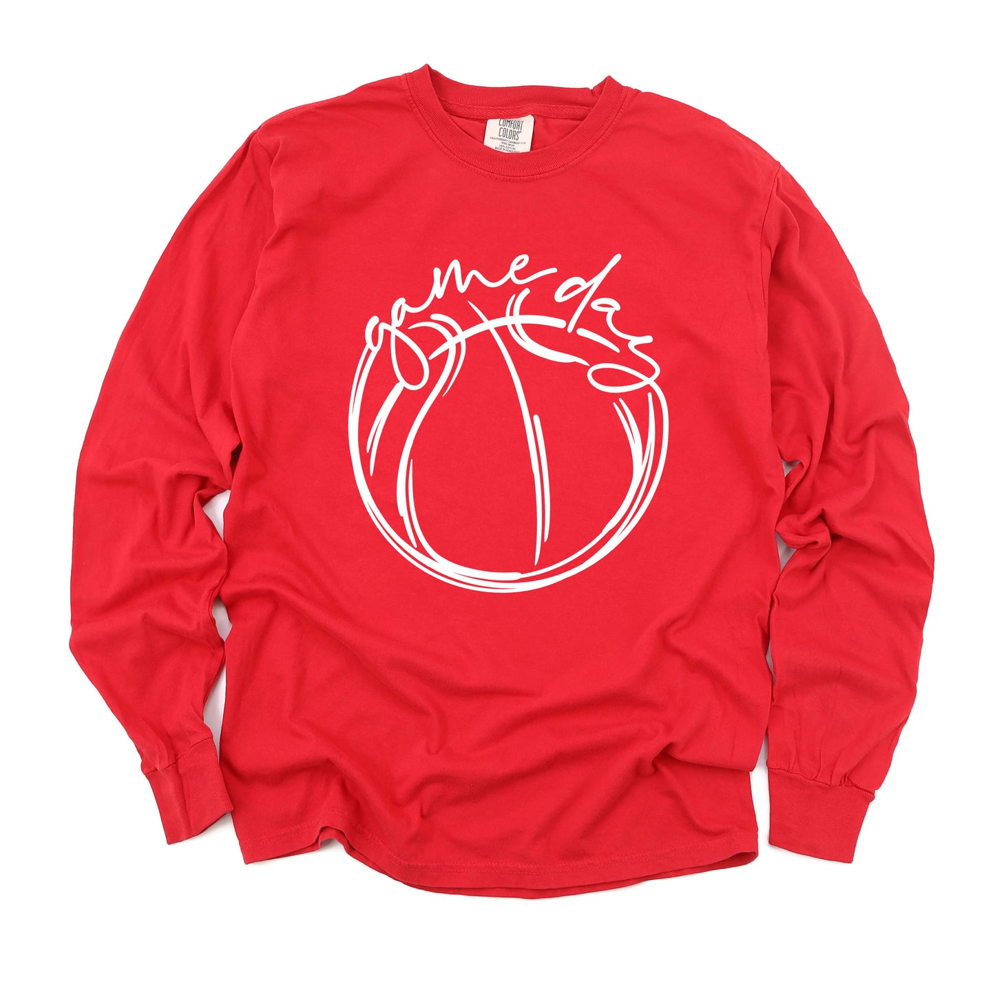 Game Day Basketball | Garment Dyed Long Sleeve