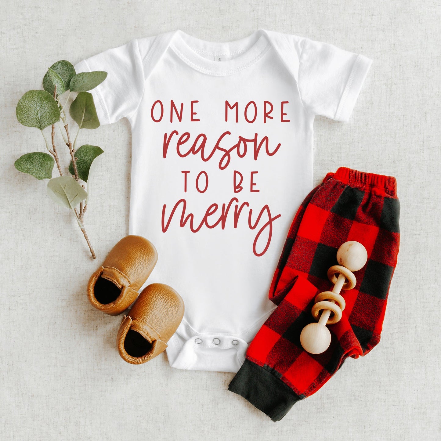 Reason To Be Merry | Baby Graphic Short Sleeve Bodysuit