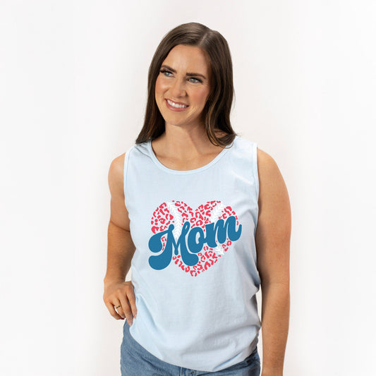 Baseball Mom Heart | Garment Dyed Tank