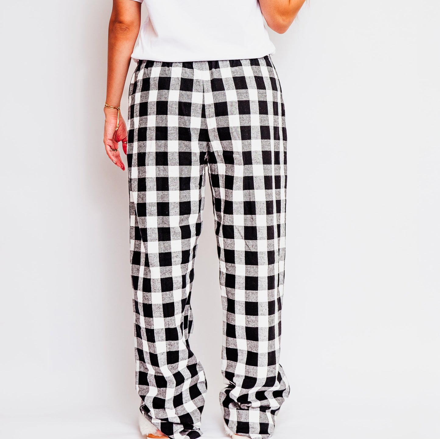 Baby It's Cold Outside Wavy | Plaid Pajama Set