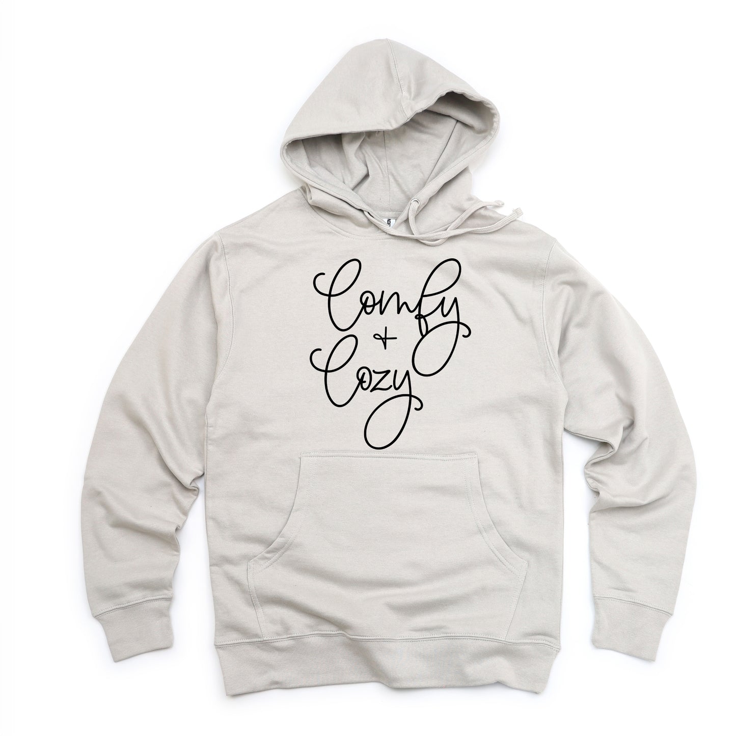 Comfy And Cozy Cursive | Hoodie