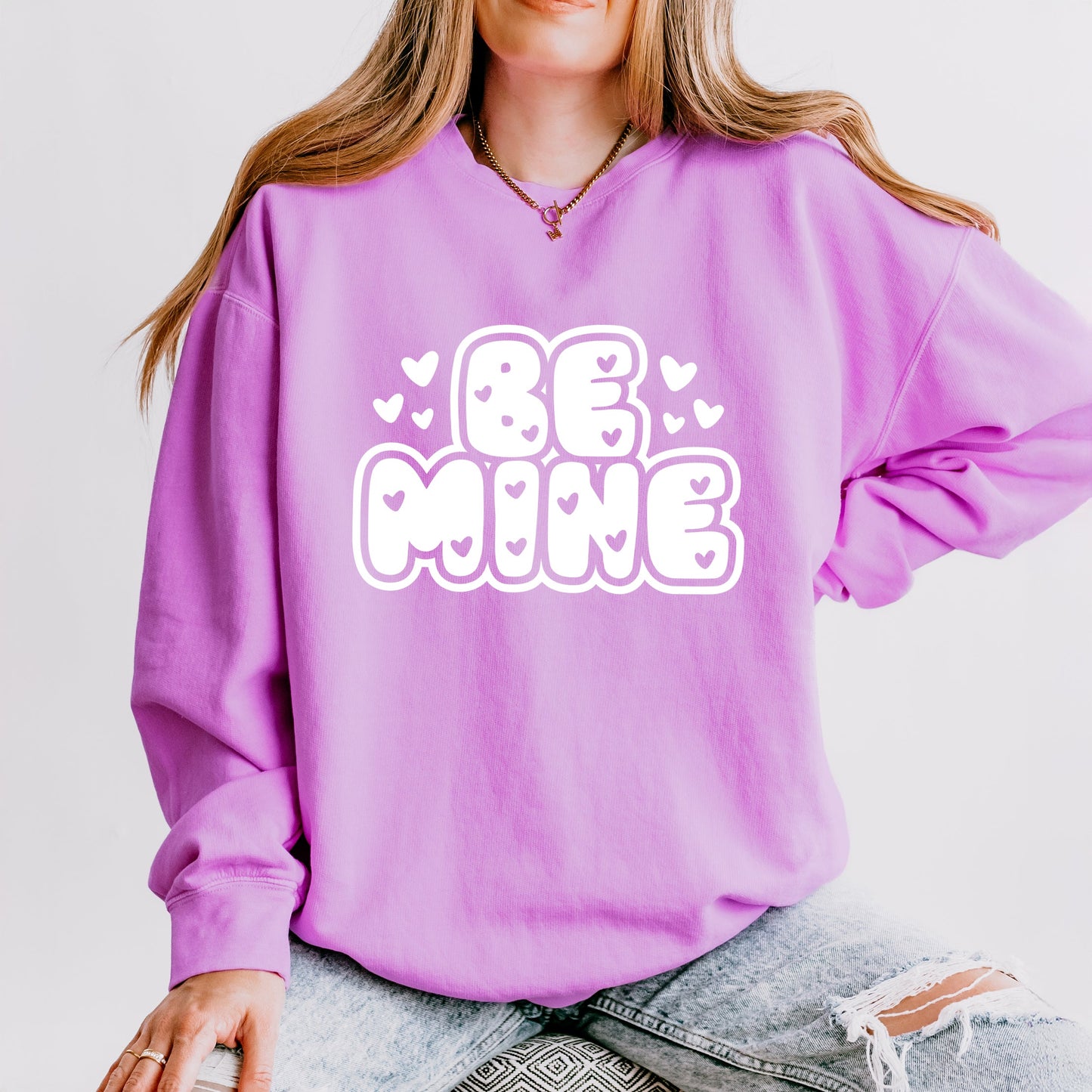 Be Mine Bubble | Lightweight Garment Dyed Sweatshirt