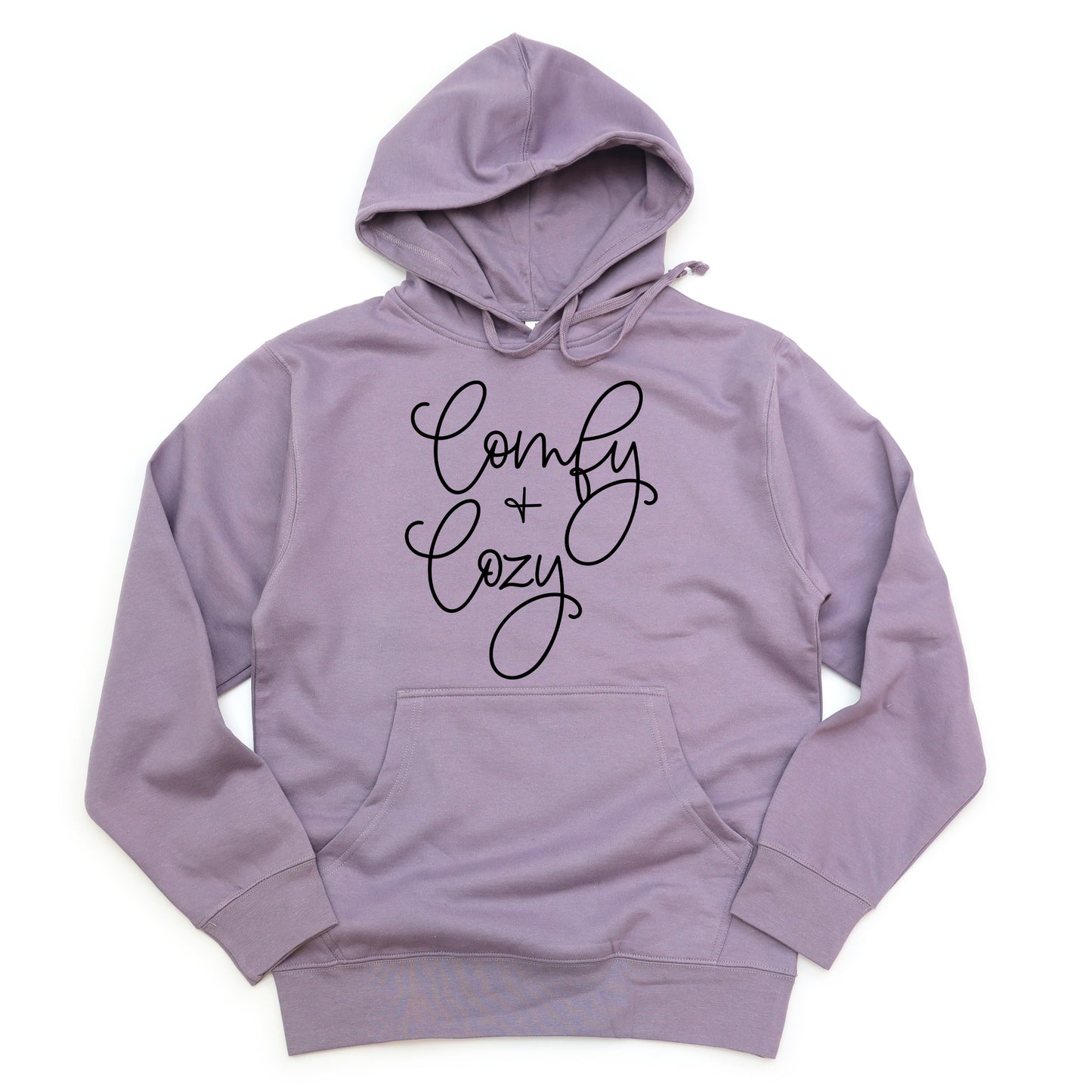 Comfy And Cozy Cursive | Hoodie