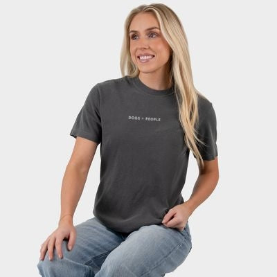 Dogs Are Greater Than People - Women's Garment Dyed Graphic T-Shirt