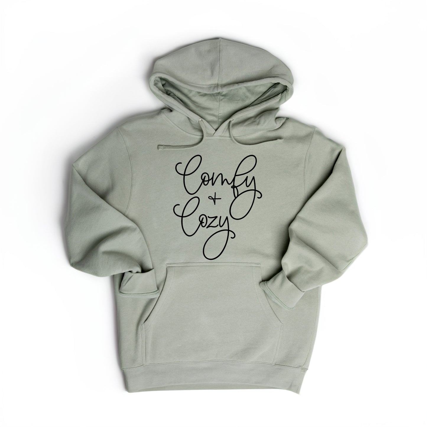 Comfy And Cozy Cursive | Hoodie