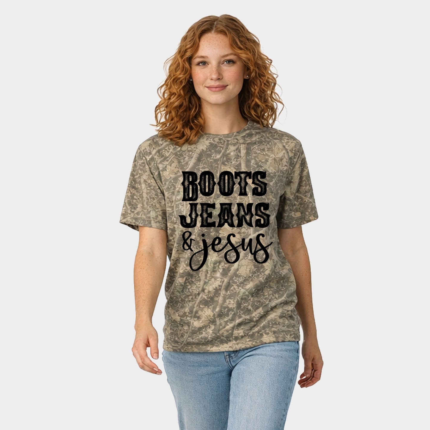 Boots Jeans And Jesus - Women's Heavyweight Crew