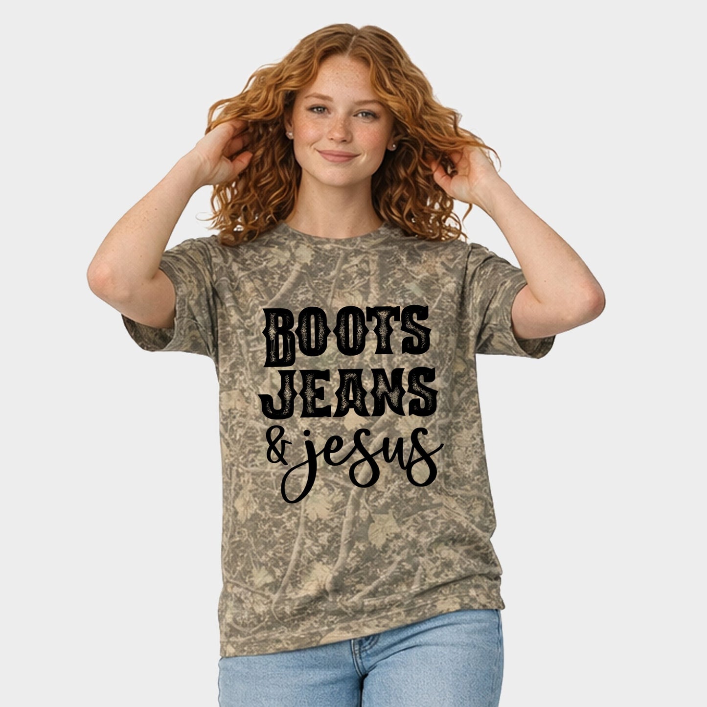 Boots Jeans And Jesus - Women's Heavyweight Crew