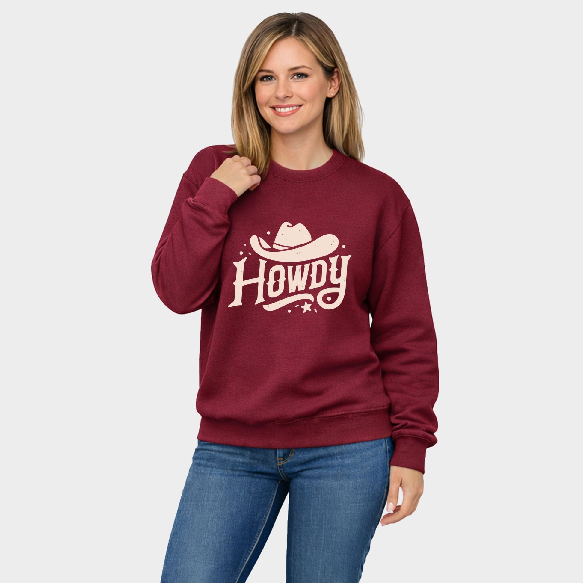 Howdy Western Hat - Women's Graphic Sweatshirt