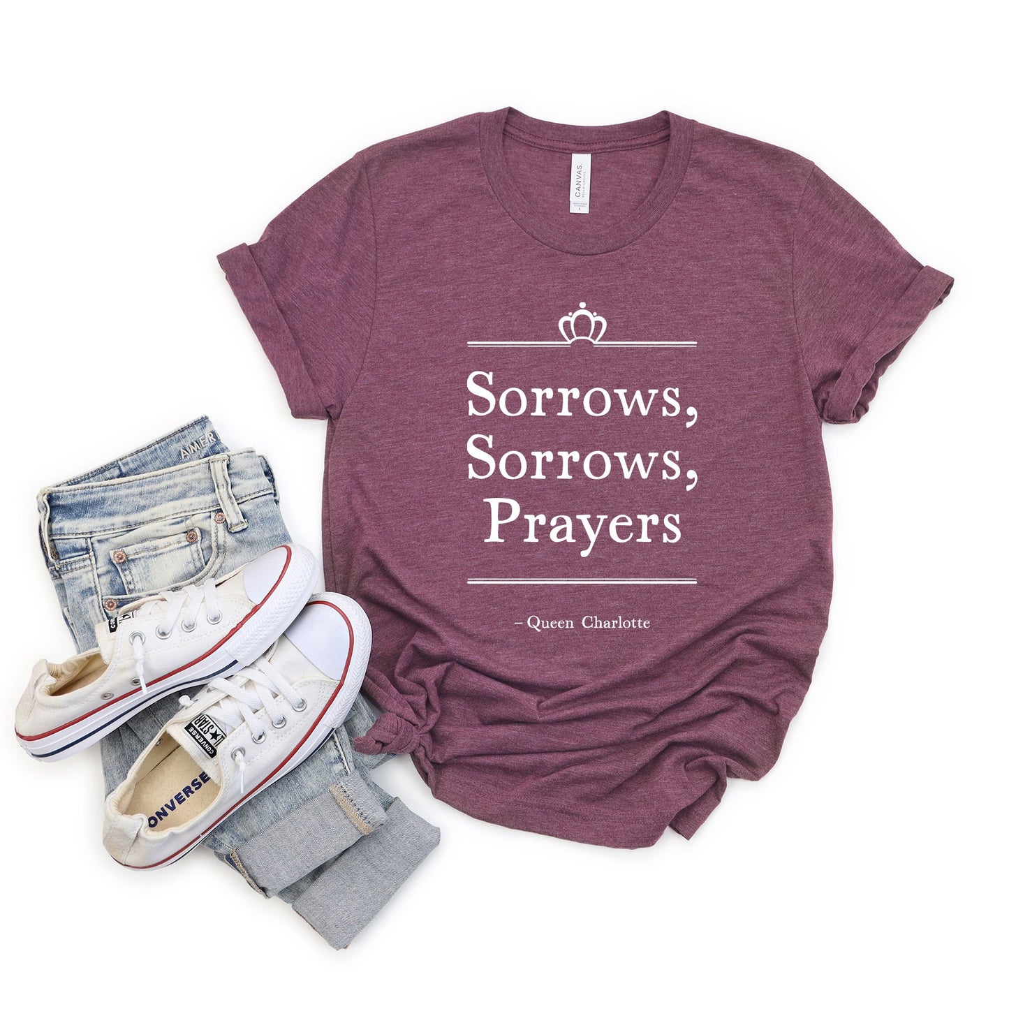 Sorrows Sorrows Prayers | Short Sleeve Crew Neck