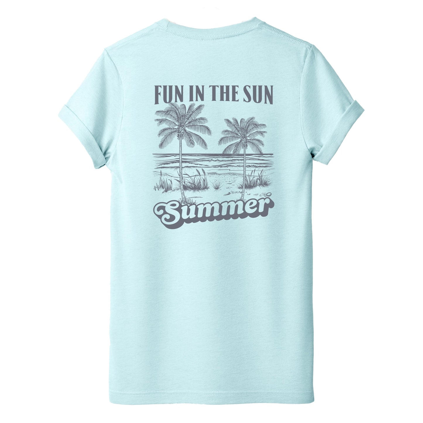 Fun In The Sun Summer Front And Back - Women's Short Sleeve Graphic T-Shirt