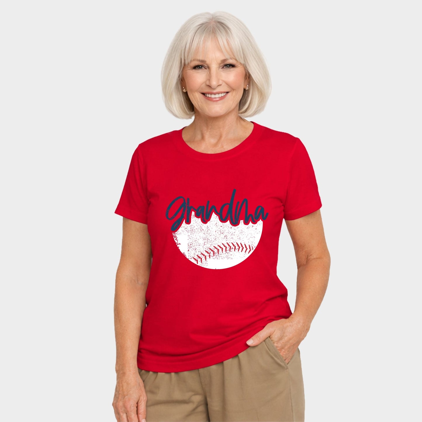 Grandma Baseball - Womens Short Sleeve Tee
