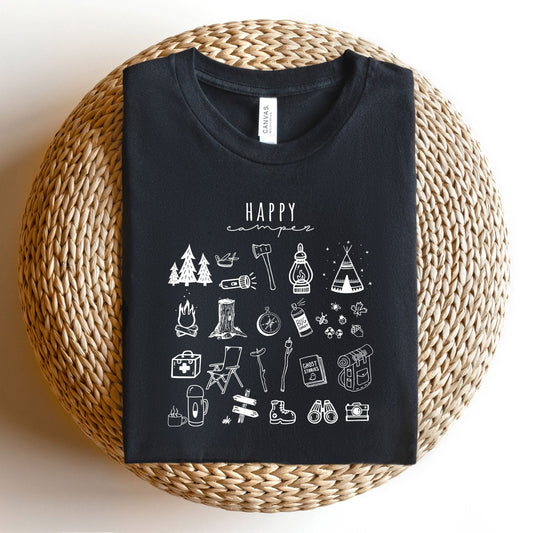 Happy Camper Collage | Short Sleeve Graphic Tee