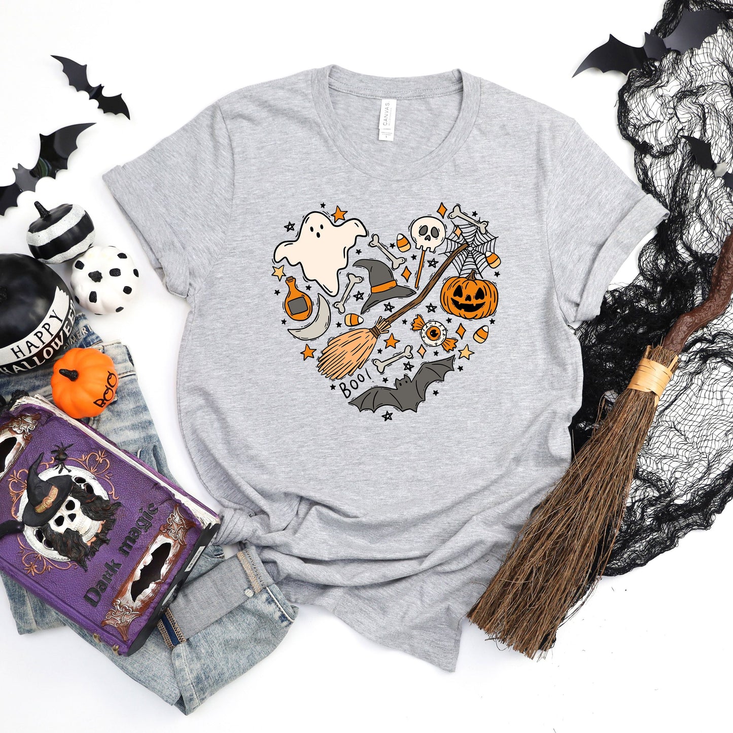 Halloween Heart | Short Sleeve Crew Neck