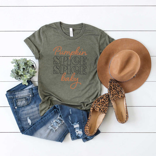 Pumpkin Spice Spice Baby| Short Sleeve Graphic Tee