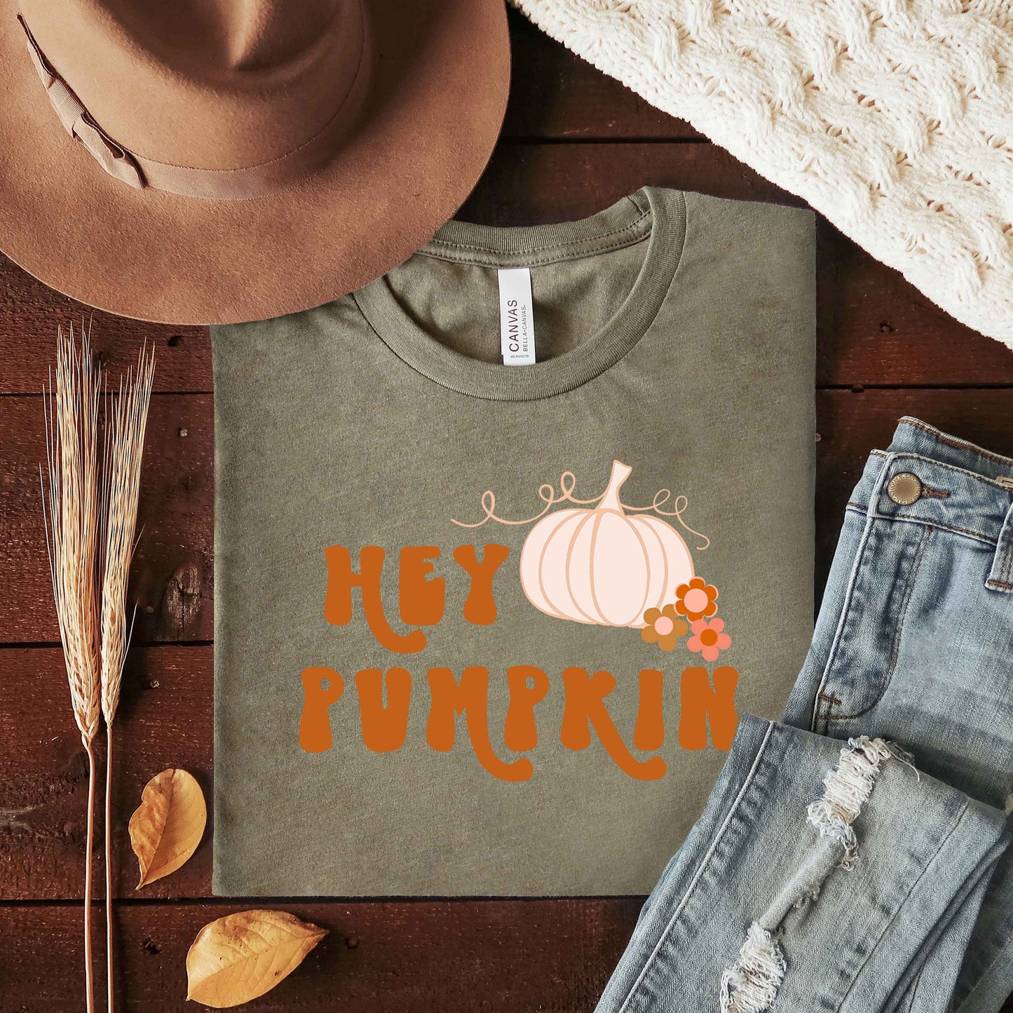 Hey Pumpkin Colorful | Short Sleeve Graphic Tee