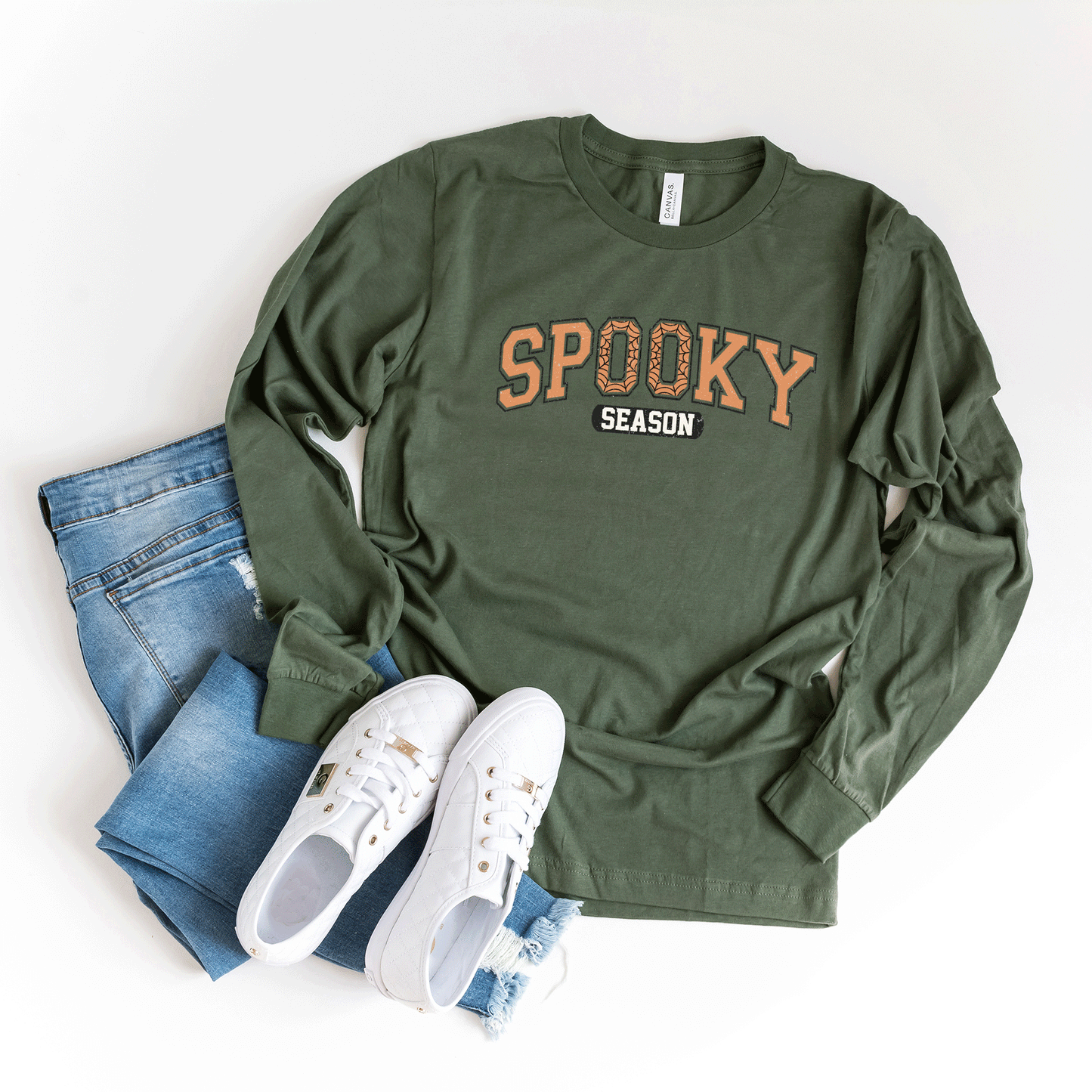 Spooky Season Web | Long Sleeve Crew Neck