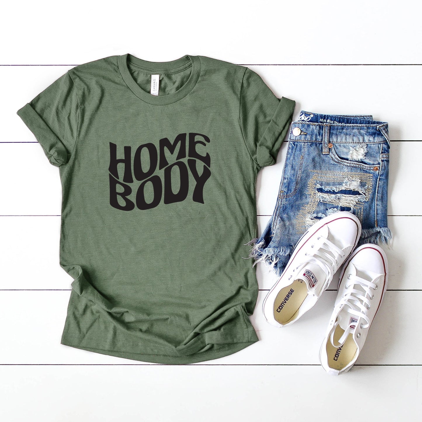 Homebody Wavy | Short Sleeve Crew Neck