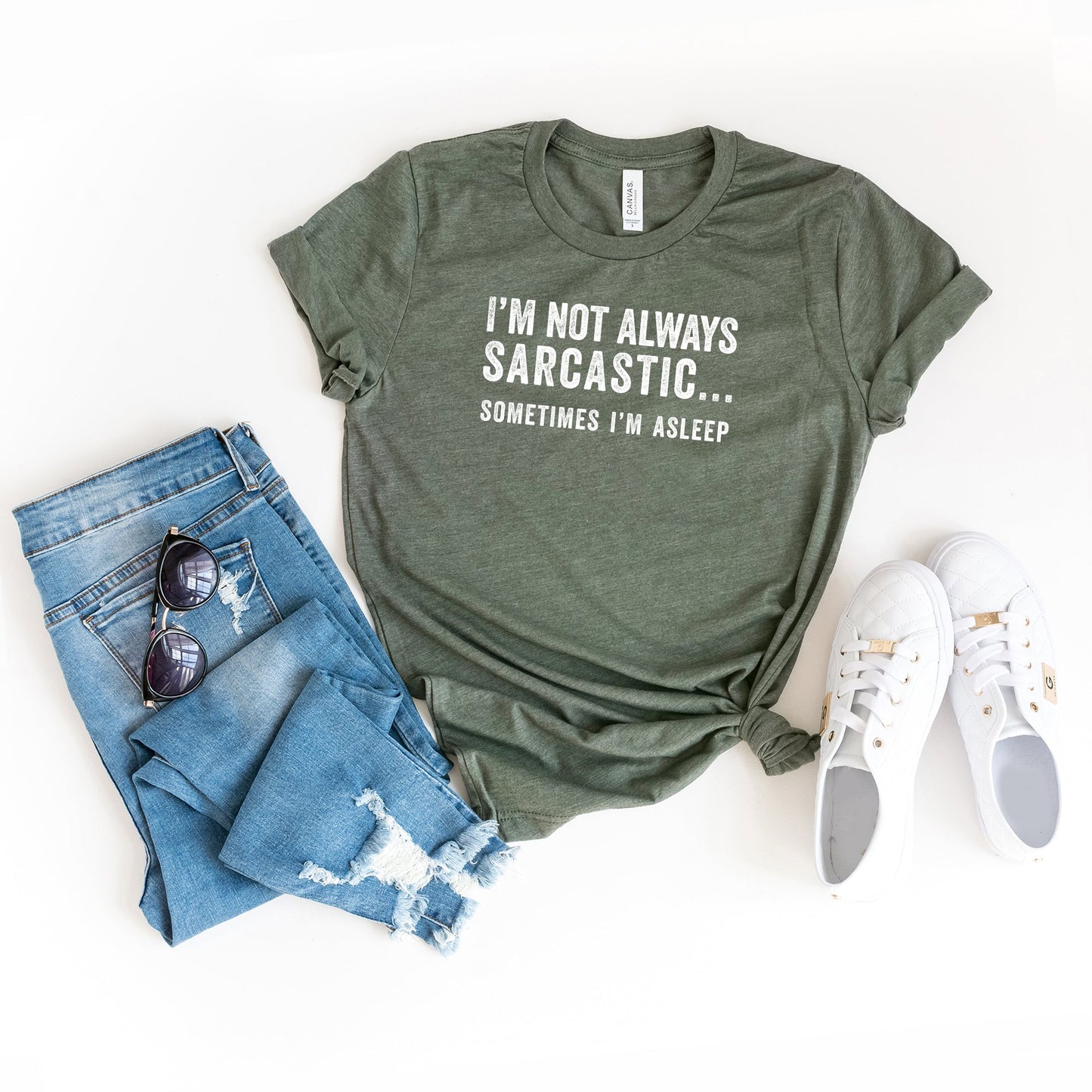 I'm Not Always Sarcastic Sometimes I'm Asleep | Short Sleeve Graphic Tee