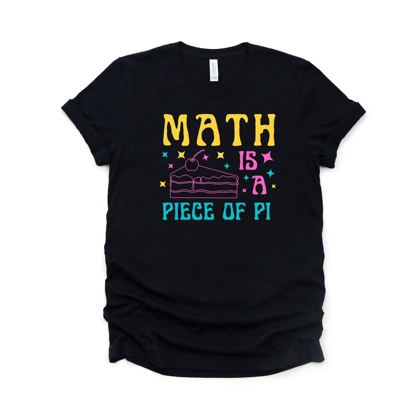 Math is A Piece of PI Colorful | Short Sleeve Graphic Tee