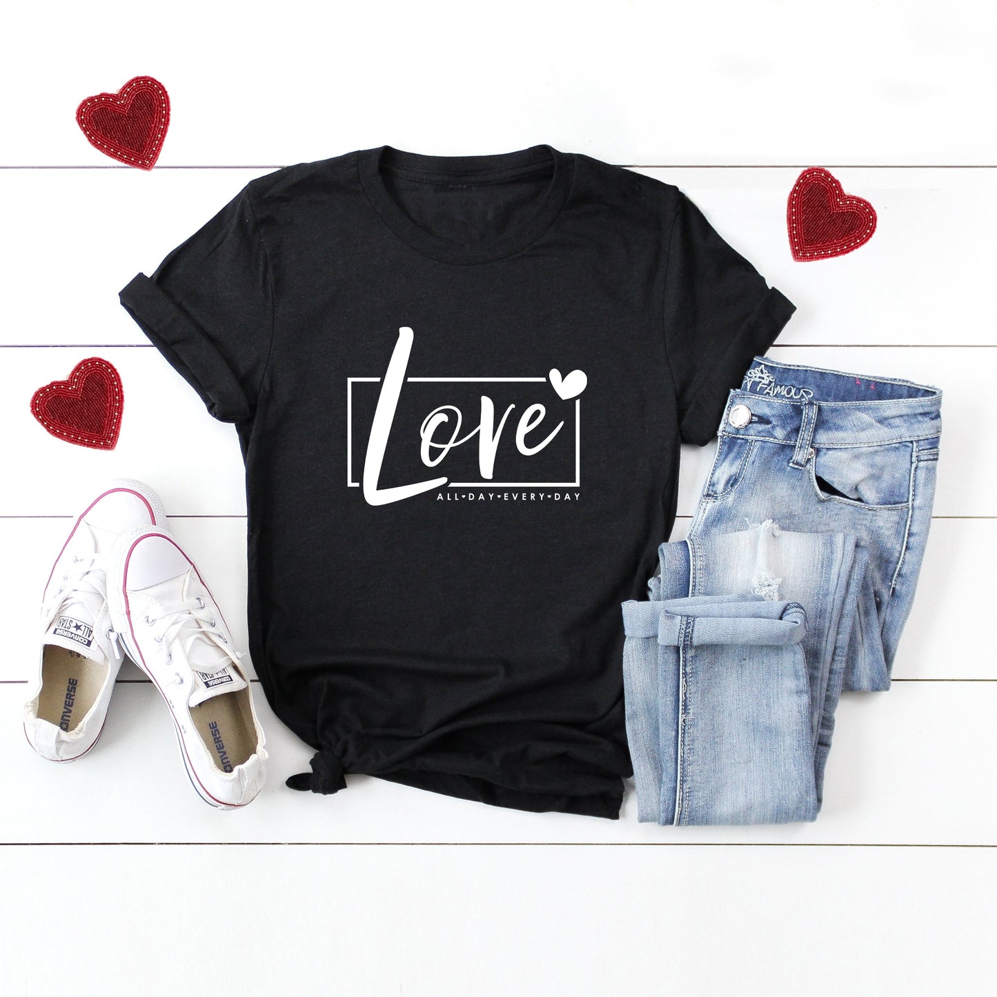 Love All Day Everyday Box | Short Sleeve Graphic Tee