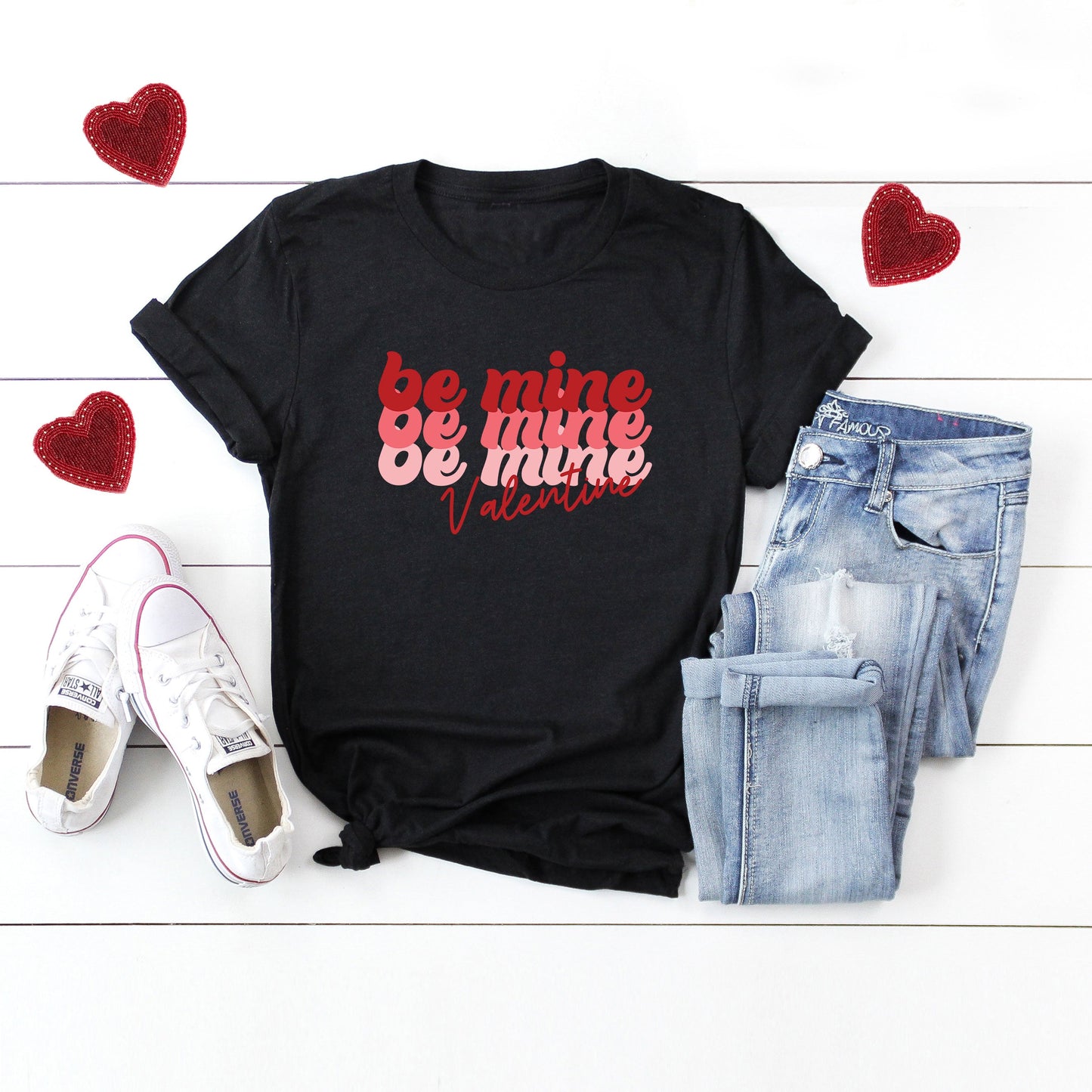 Be Mine Stacked | Short Sleeve Graphic Tee