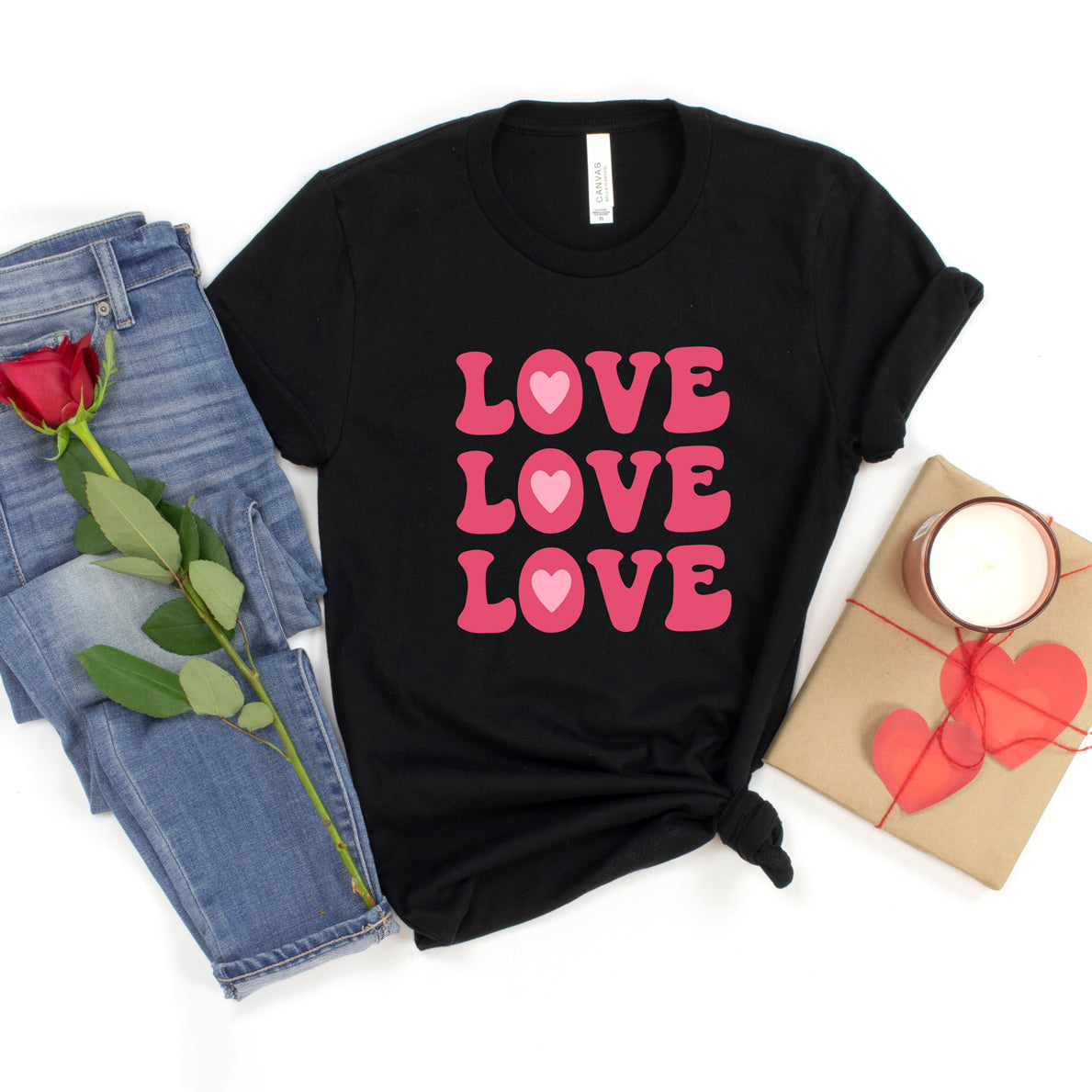 Love Love Love | Short Sleeve Graphic Tee