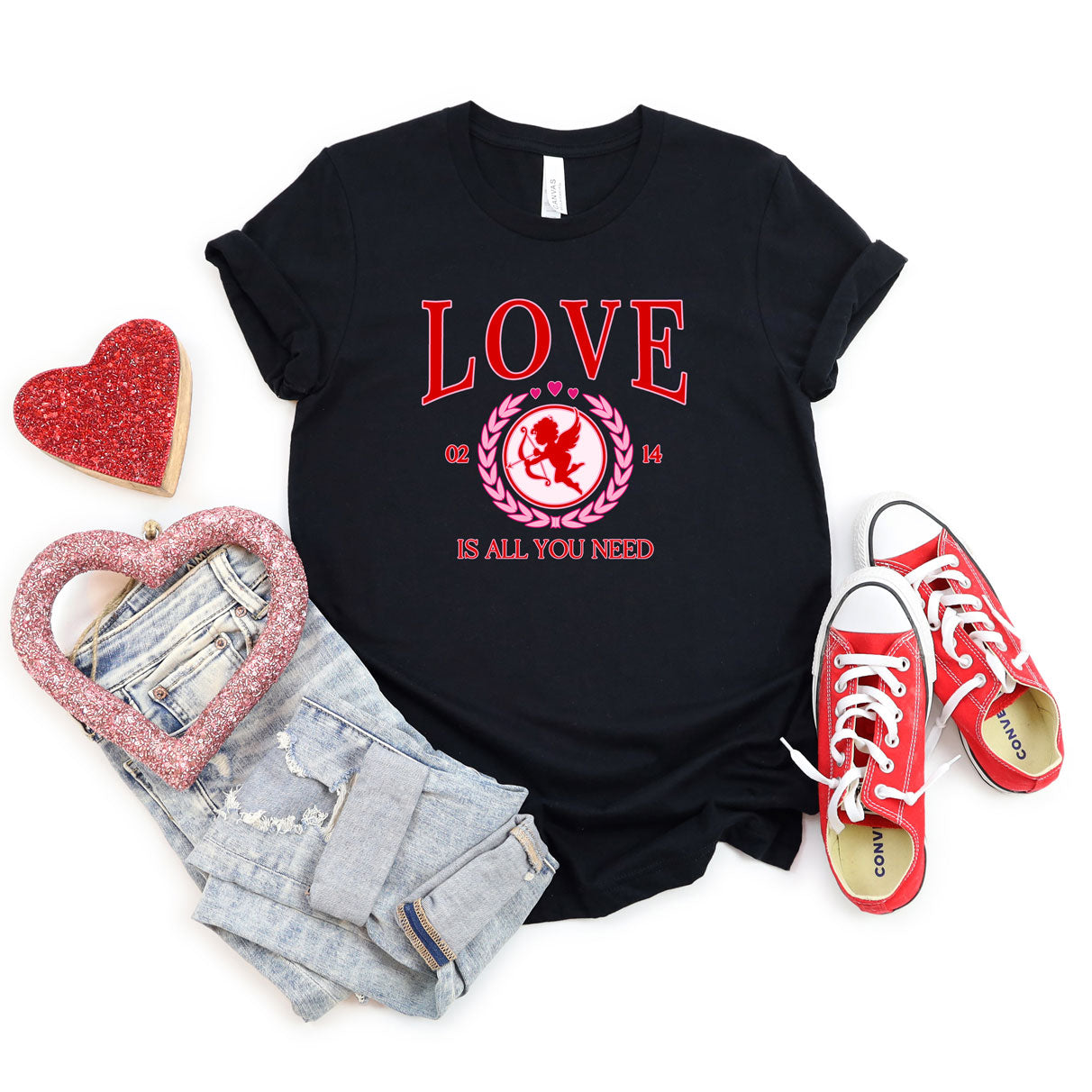Love Is All You Need Cupid | Short Sleeve Graphic Tee