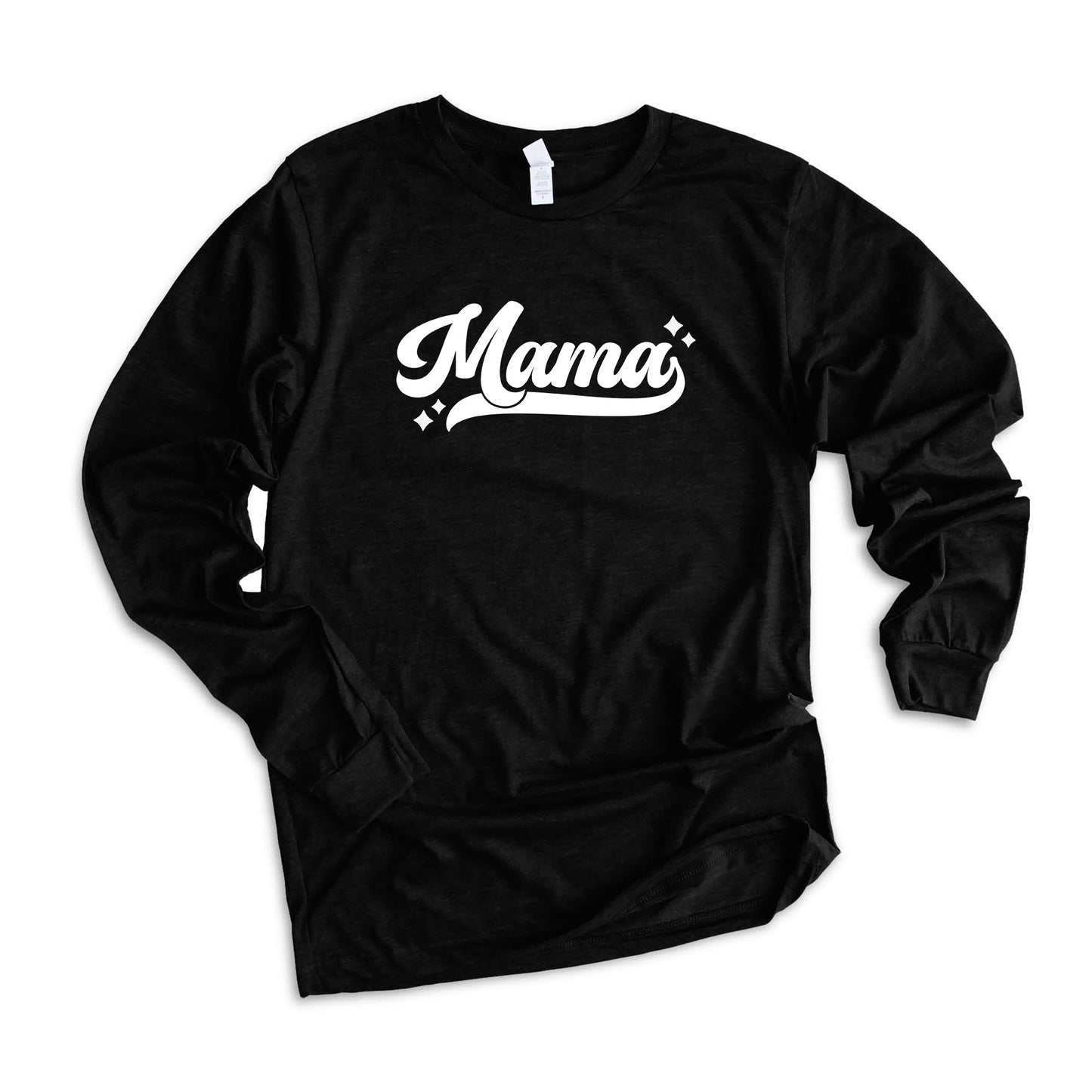 Mama Retro Script | Long Sleeve Graphic Tee