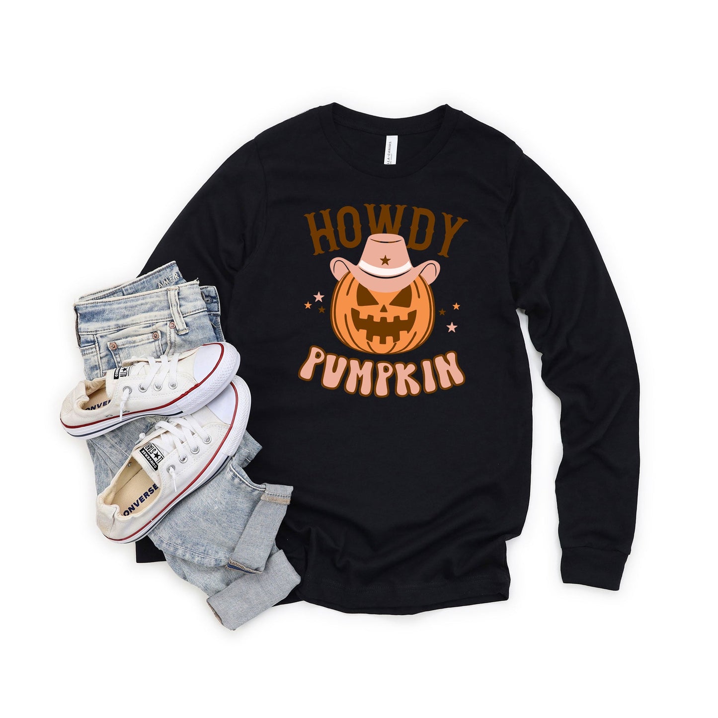 Howdy Pumpkin | Long Sleeve Crew Neck