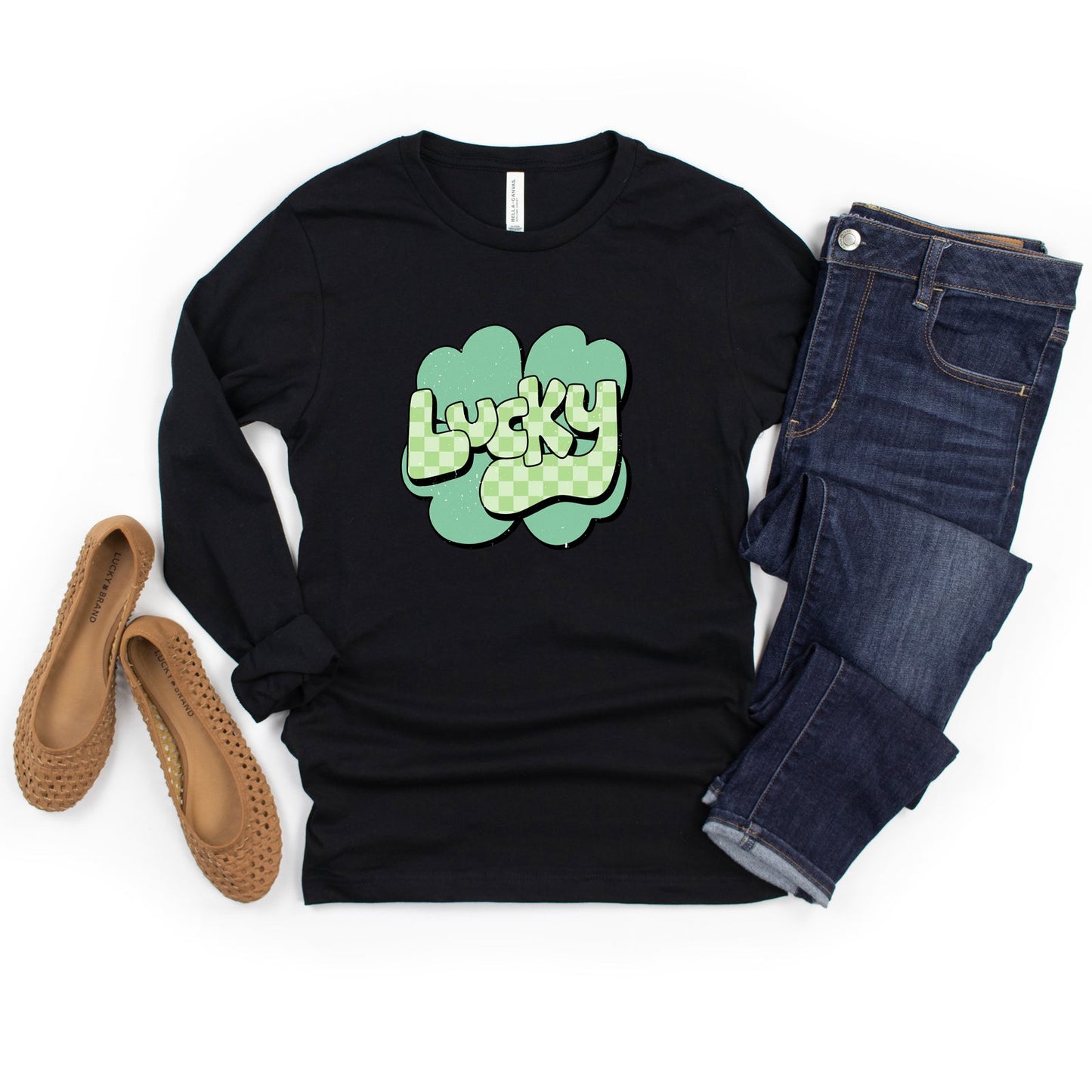 Lucky With Clover | Long Sleeve Crew Neck