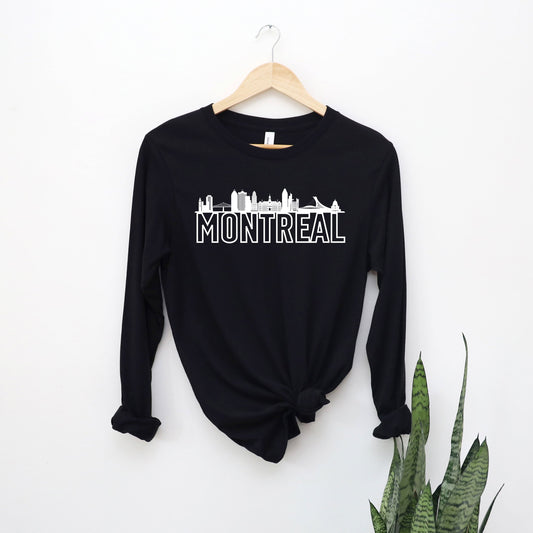 Montreal Buildings | Long Sleeve Crew Neck