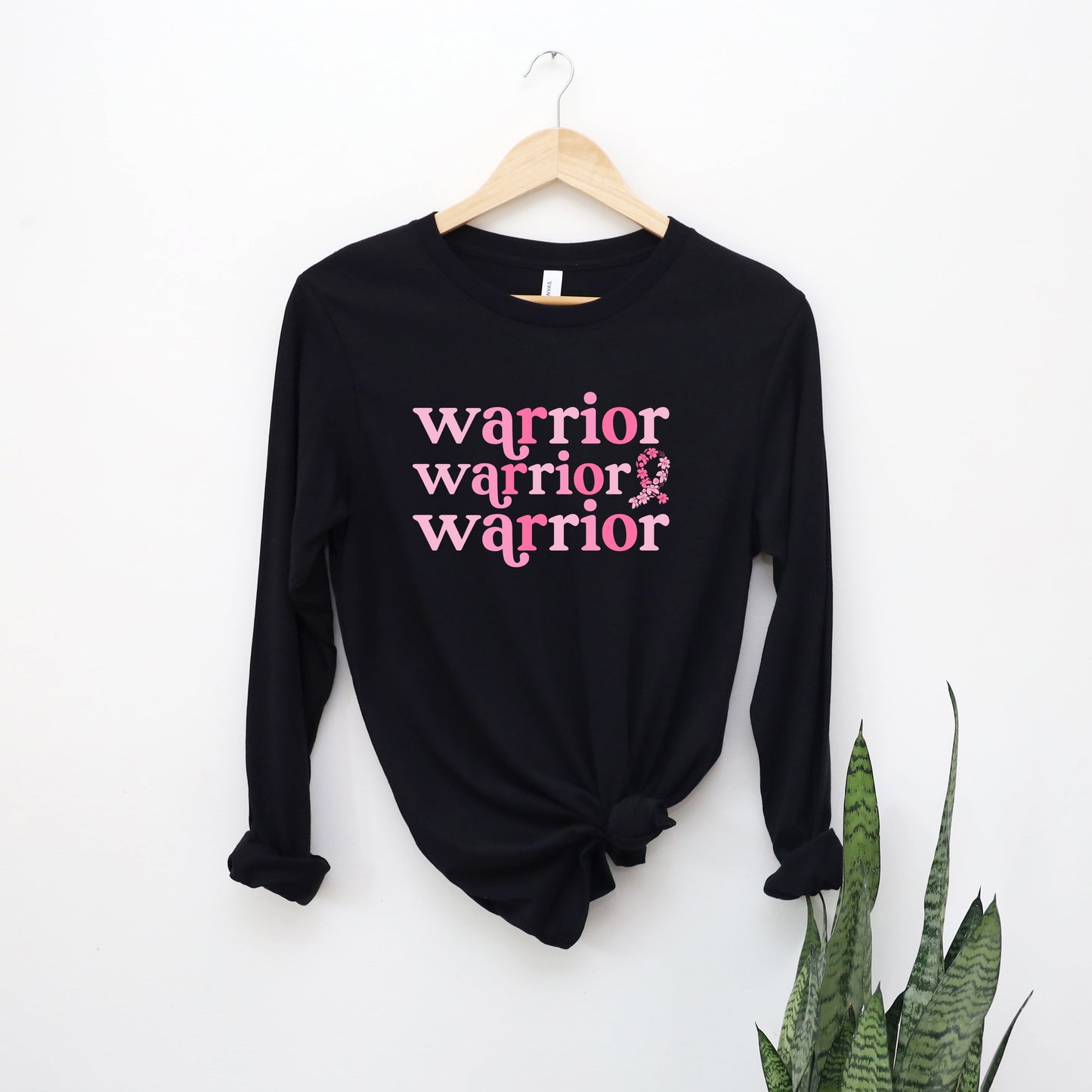 Breast Cancer Warrior | Long Sleeve Crew Neck