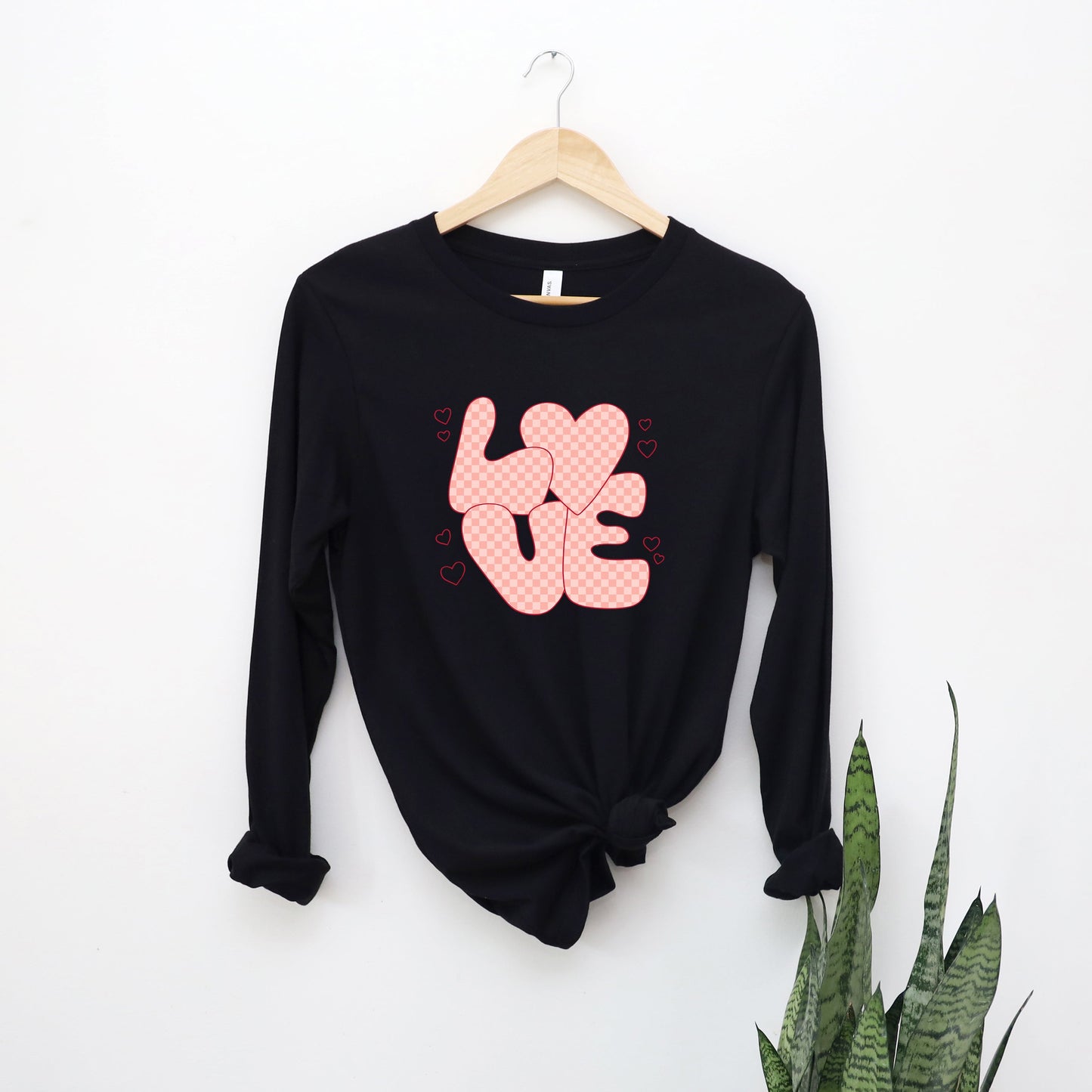 Valentines Love Pink | Long Sleeve Crew Neck