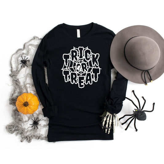 Trick Or Treat Web | Long Sleeve Crew Neck