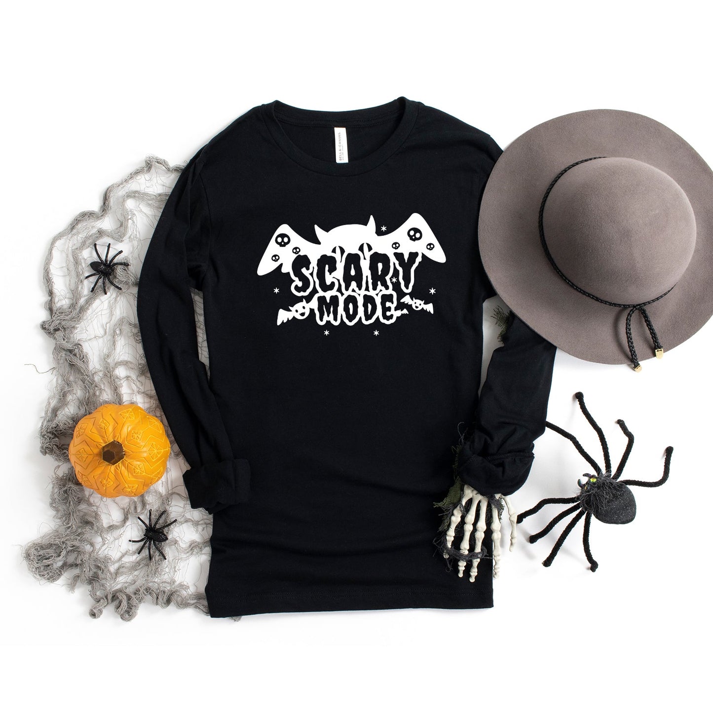 Scary Mode Bat | Long Sleeve Crew Neck