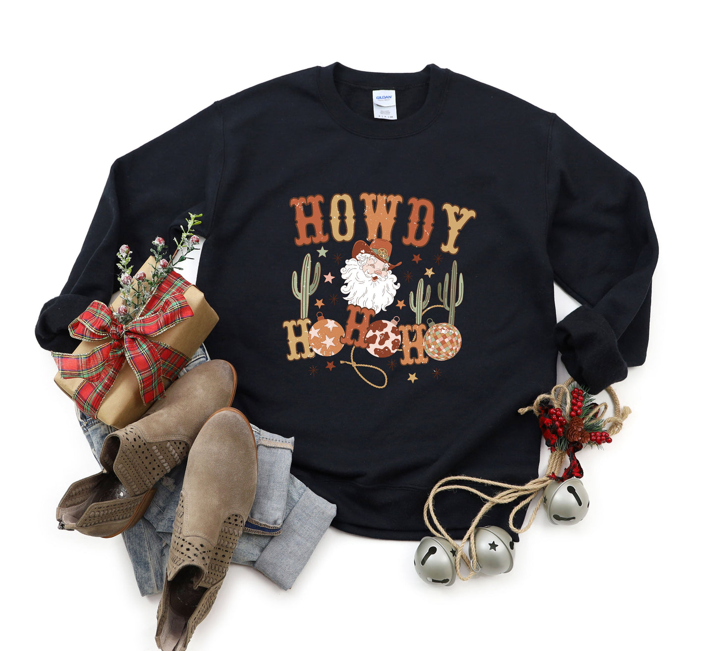 Western Santa Ho Ho Ho | Sweatshirt