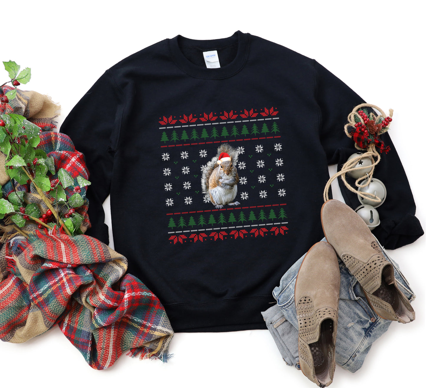 Ugly Sweater Squirrel| Sweatshirt