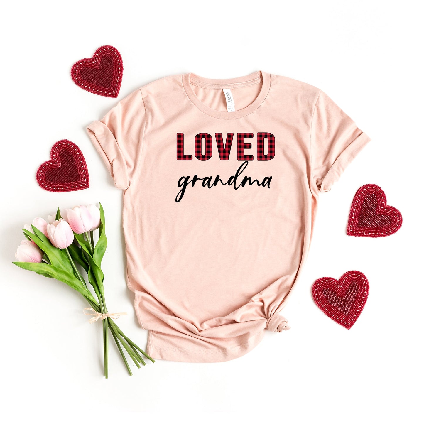 Loved Grandma - Short Sleeve Crew Neck