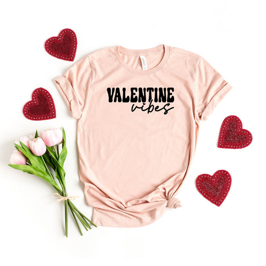 Retro Valentine Vibes | Short Sleeve Graphic Tee