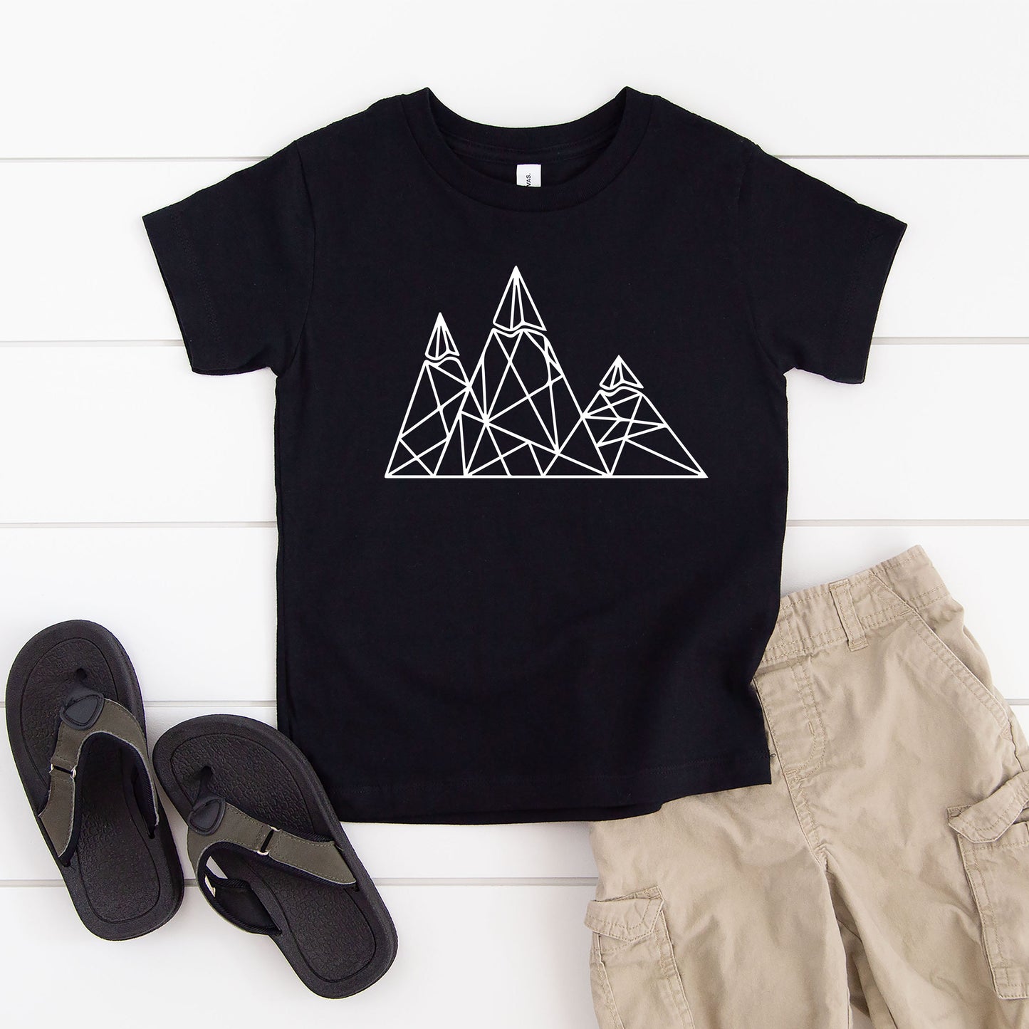 Geometric Mountains | Youth Short Sleeve Crew Neck