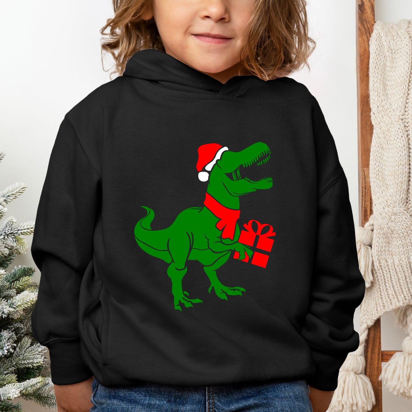 Dino Present | Toddler Graphic Hoodie