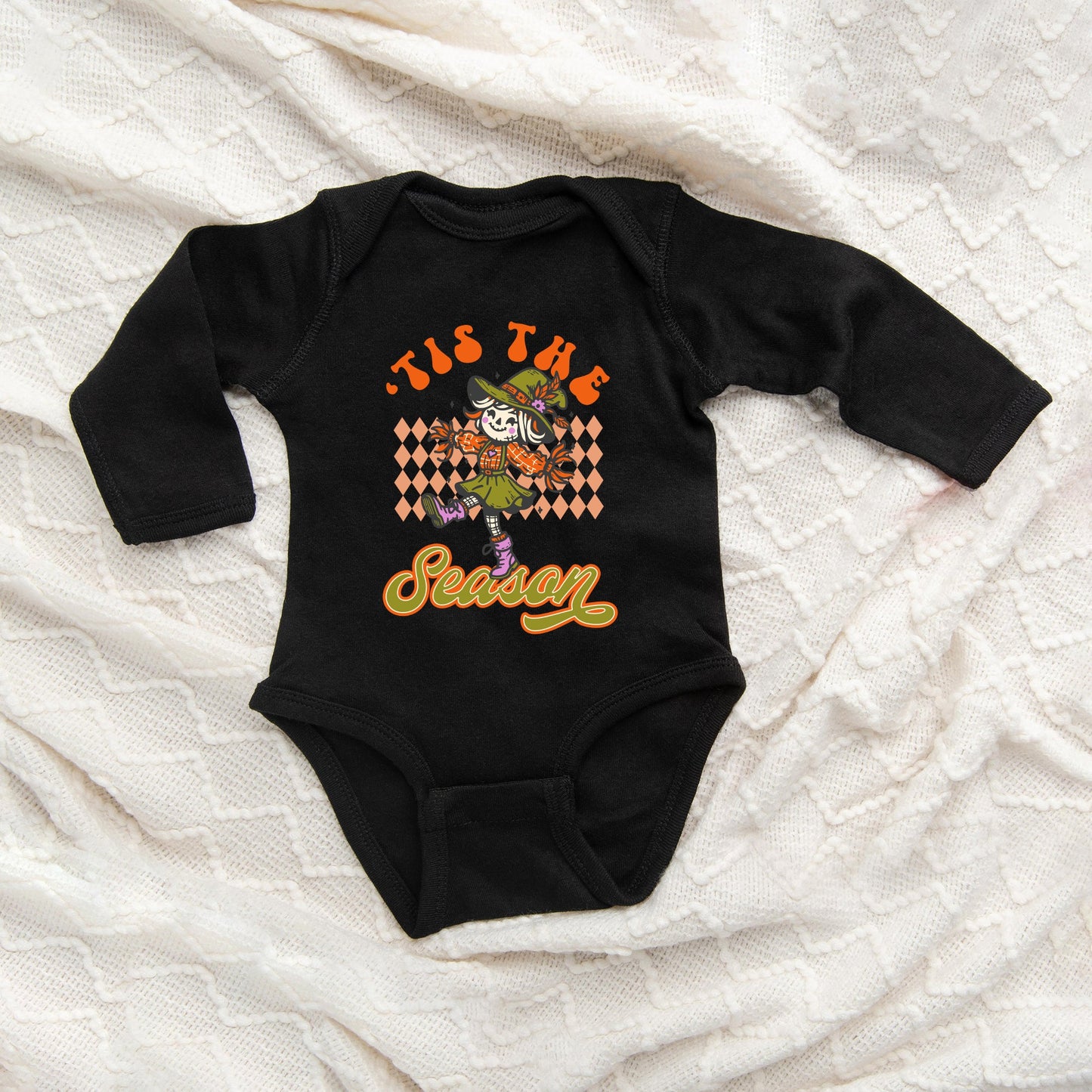 Tis The Season Scarecrow | Baby Graphic Long Sleeve Bodysuit